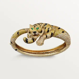 Faune Et Flore De Cartier-armband, gele, oranje en bruine diamanten, bezet
