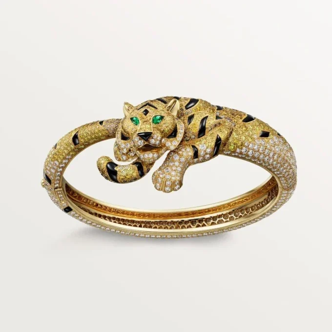 Faune Et Flore De Cartier-armband, gele, oranje en bruine diamanten, bezet