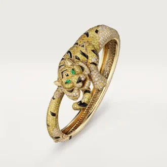 Faune Et Flore De Cartier-armband, gele, oranje en bruine diamanten, bezet