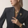 Faune Et Flore De Cartier-armband, gele, oranje en bruine diamanten, bezet