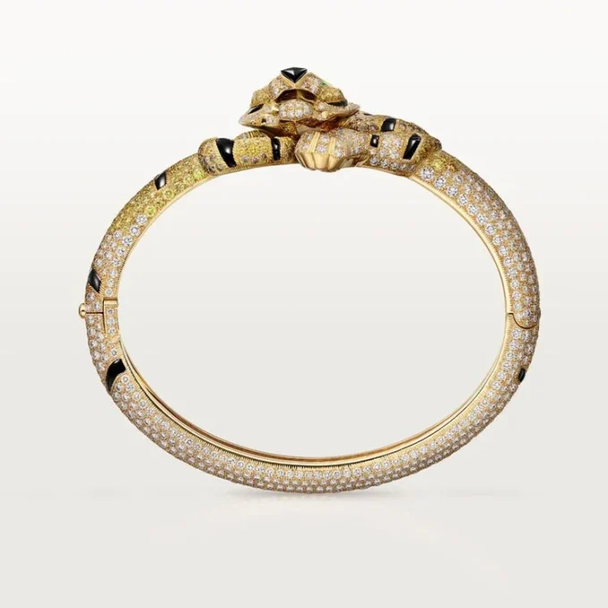 Faune Et Flore De Cartier-armband, gele, oranje en bruine diamanten, bezet