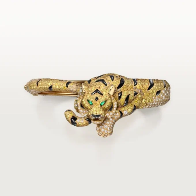Faune Et Flore De Cartier-armband, gele, oranje en bruine diamanten, bezet