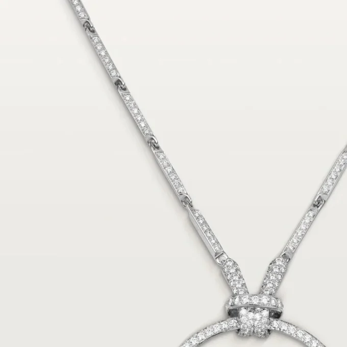 Faune Et Flore De Cartier-halsketting, smaragddruppels, bezet