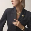 Faune Et Flore De Cartier-ketting, gele, oranje en bruine diamanten, bezet