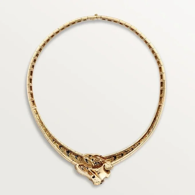 Faune Et Flore De Cartier-ketting, gele, oranje en bruine diamanten, bezet