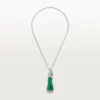 Faune Et Flore De Cartier-ketting, smaragdgroene kralen, bezet