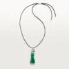 Faune Et Flore De Cartier-ketting, smaragdgroene kralen, bezet