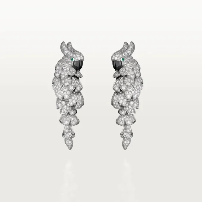 Faune Et Flore De Cartier oorbellen, bezet