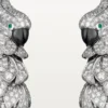 Faune Et Flore De Cartier oorbellen, bezet