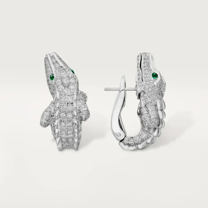 Faune Et Flore De Cartier oorbellen, bezet