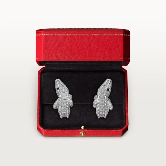 Faune Et Flore De Cartier oorbellen, bezet