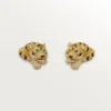 Faune Et Flore De Cartier oorbellen, gele, oranje en bruine diamanten, pavé
