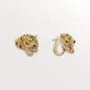 Faune Et Flore De Cartier oorbellen, gele, oranje en bruine diamanten, pavé