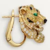 Faune Et Flore De Cartier oorbellen, gele, oranje en bruine diamanten, pavé