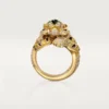 Faune Et Flore De Cartier-ring, gele, oranje en bruine diamanten, bezet