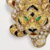 Faune Et Flore De Cartier-ring, gele, oranje en bruine diamanten, bezet