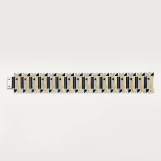 Geometrie & Contrastes-armband, onyx, bezet