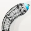 Geometrie & Contrastes-armband, turkoois, bezet