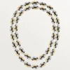 Geometrie & Contrastes ketting, onyx, multi-wear, bezet
