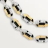 Geometrie & Contrastes ketting, onyx, multi-wear, bezet