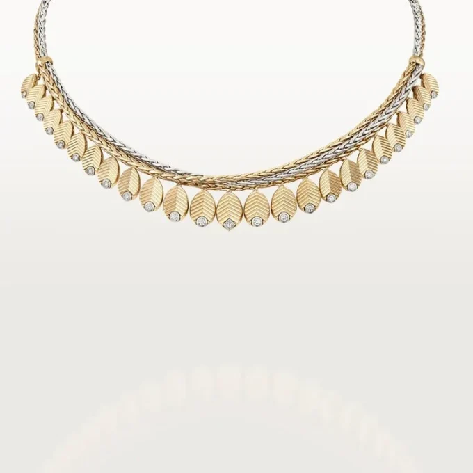 Grain De Cafe-ketting, diamanten