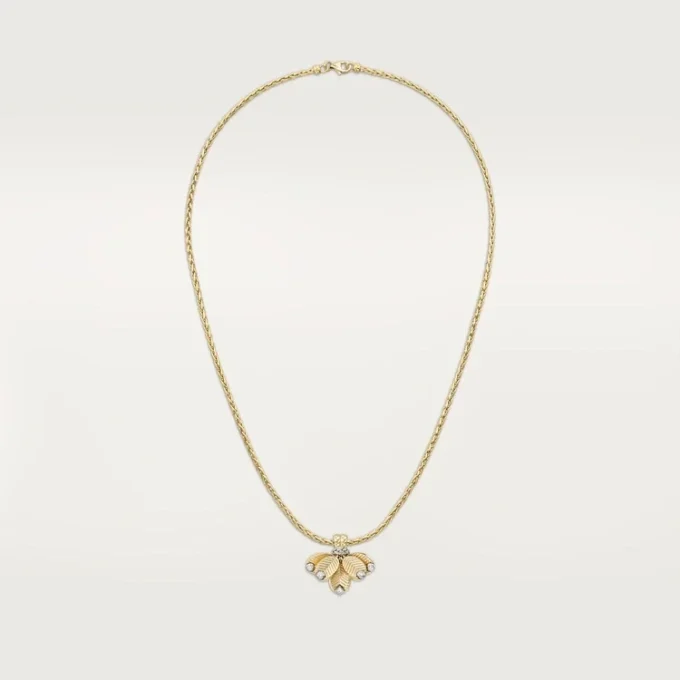 Grain De Cafe-ketting, diamanten
