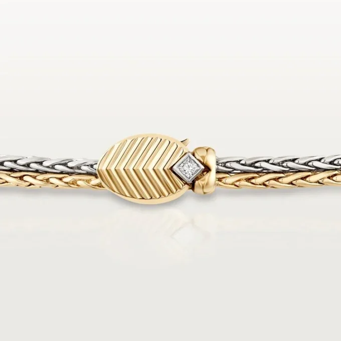 Grain De Cafe-ketting, diamanten