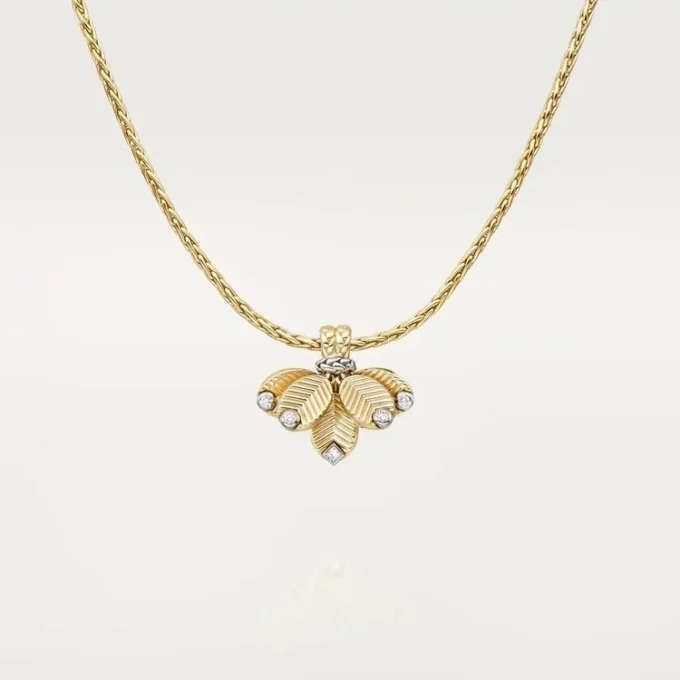 Grain De Cafe-ketting, diamanten