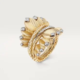Grain De Cafe-ring, diamanten