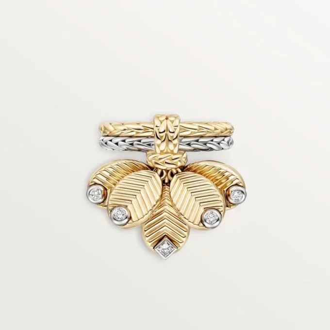 Grain De Cafe-ring, diamanten