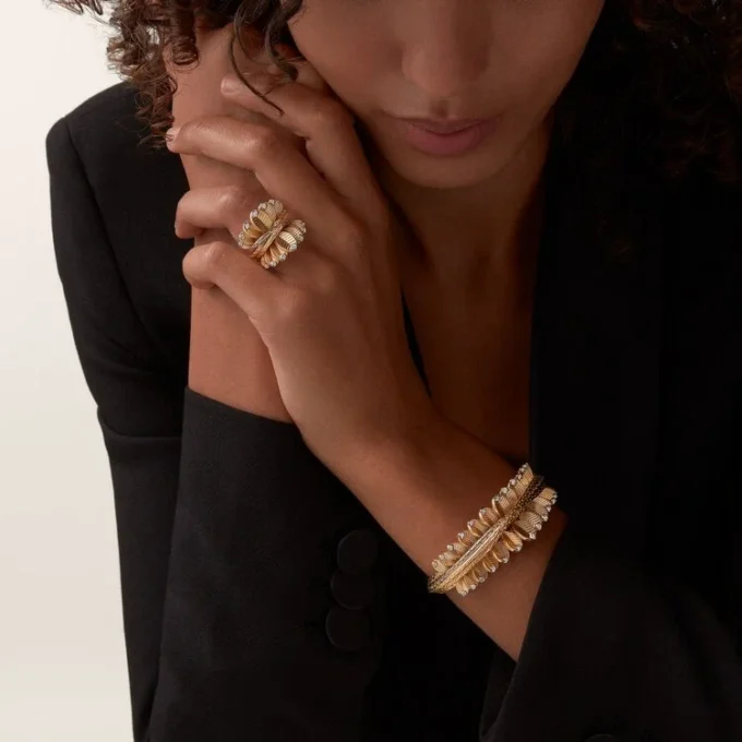 Grain De Cafe-ring, diamanten