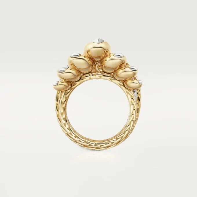 Grain De Cafe-ring, diamanten