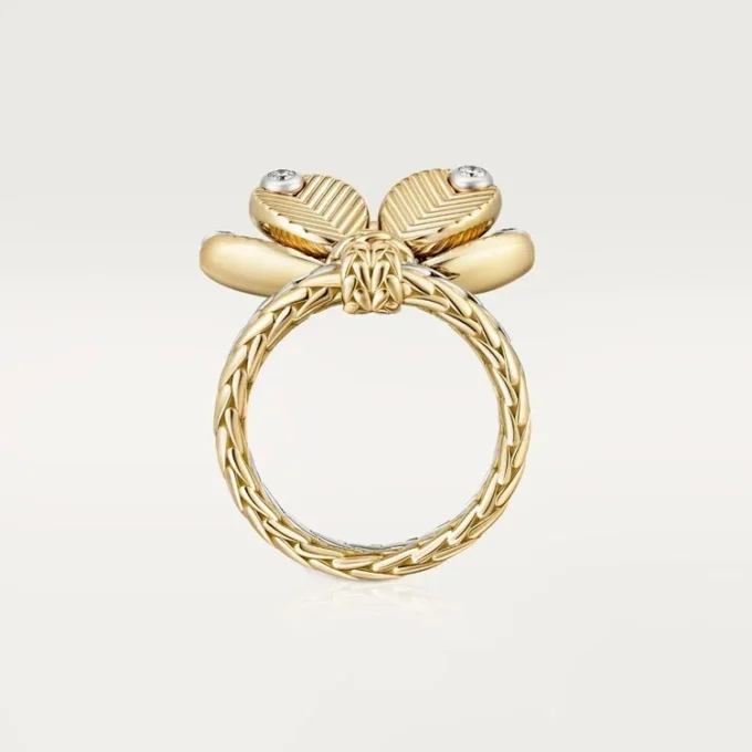 Grain De Cafe-ring, diamanten