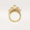 Grain De Cafe-ring, diamanten Grain De Cafe-ring, diamanten