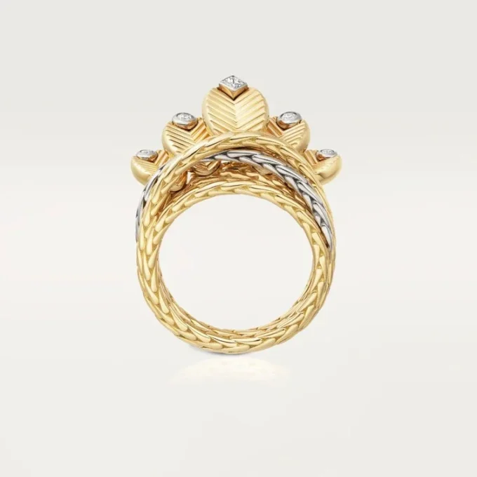 Grain De Cafe-ring, diamanten Grain De Cafe-ring, diamanten