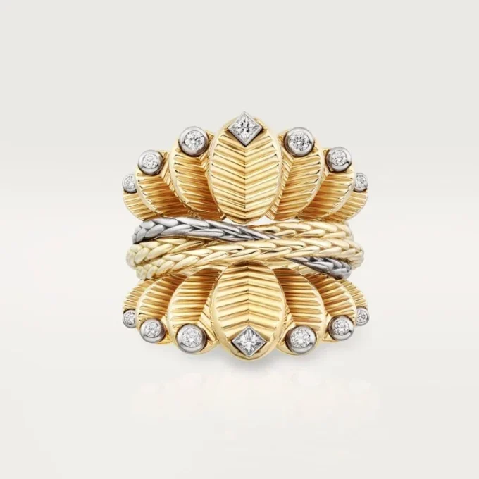 Grain De Cafe-ring, diamanten