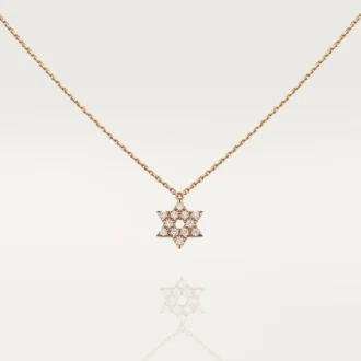 Hanger met hartjes en symbolen – Roze goud, diamanten – Cartier