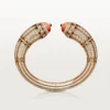 High Jewelry-armband – Roségoud, koraal, onyx, zwarte lak, diamanten – Cartier