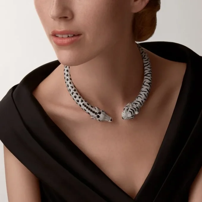 Indomptables De Cartier Torque-ketting, bezet