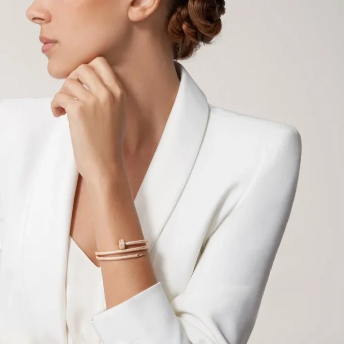 Juste Un Clou-armband, dubbel, half bezet