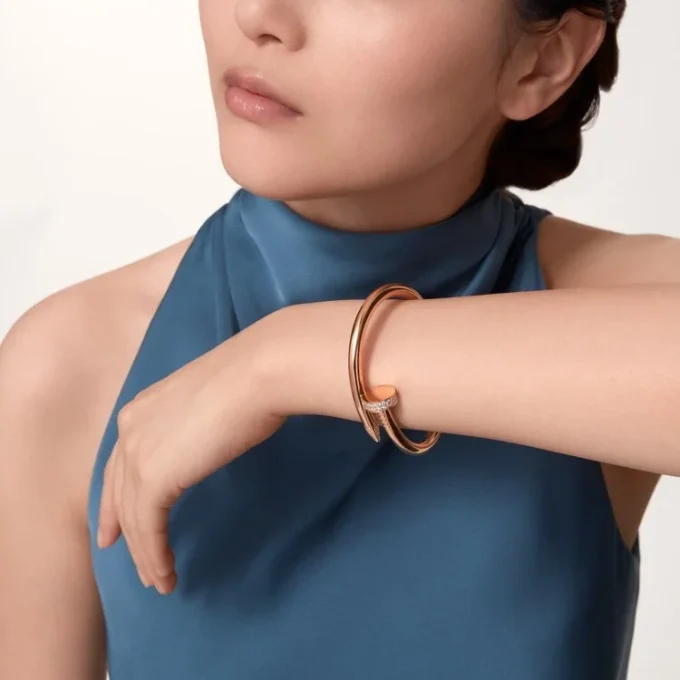 Juste Un Clou-armband, groot model, diamanten