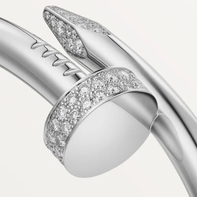 Juste Un Clou-armband, groot model, diamanten