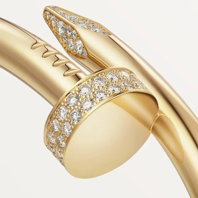 Juste Un Clou-armband, groot model, diamanten