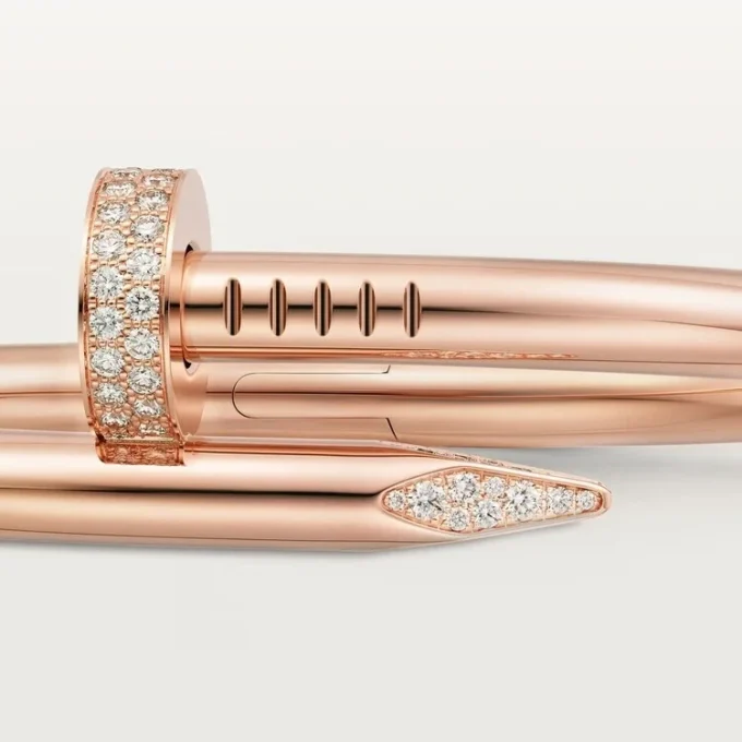 Juste Un Clou-armband, groot model, diamanten