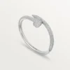 Juste Un Clou-armband, groot model, half bezet