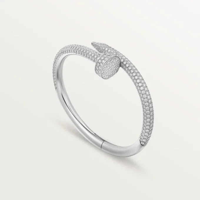 Juste Un Clou-armband, groot model, half bezet