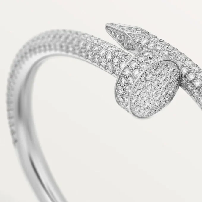 Juste Un Clou-armband, groot model, half bezet