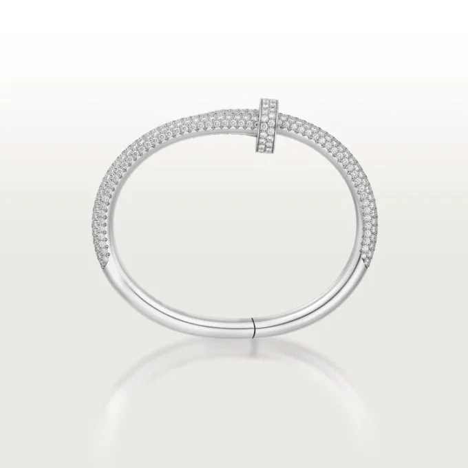 Juste Un Clou-armband, groot model, half bezet