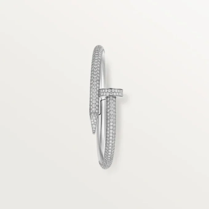 Juste Un Clou-armband, groot model, half bezet