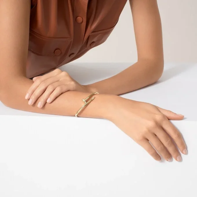 Juste Un Clou-armband, klassiek model, diamanten